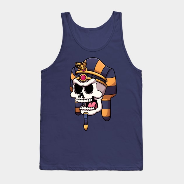 Pharaoh Skull Tank Top by TheMaskedTooner